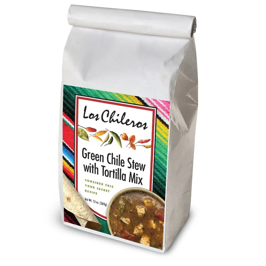 Los Chileros Green Chile Stew with Tortilla Mix Santa Fe School of