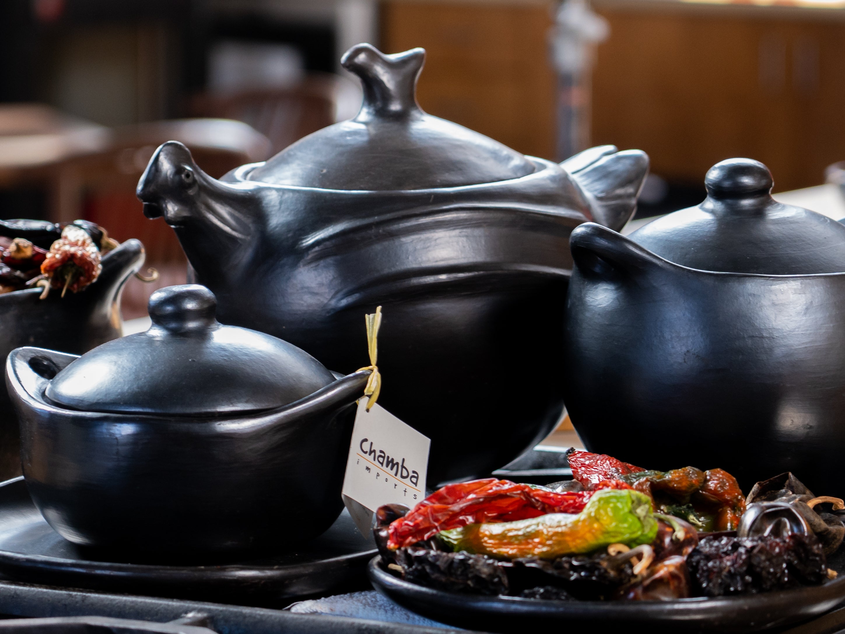 Chamba Black Clay Cookware Collection – Santa Fe School of Cooking
