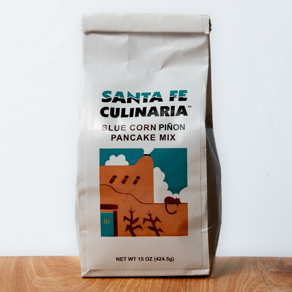 Santa Fe Culinaria - Blue Corn Pinon Pancake Mix – Santa Fe School of ...