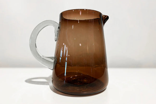 Verve Handblown Glass Pitcher - Tamarind