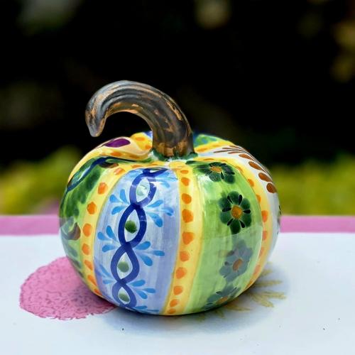 Gorky Pottery - Mini Pumpkin Happy Borders