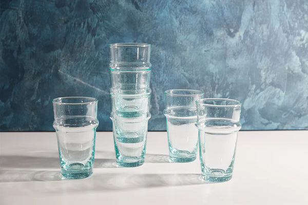 Verve Beldi Stacking Glass Set of 6 - Clear