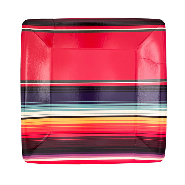 Red Serape Dessert Plate