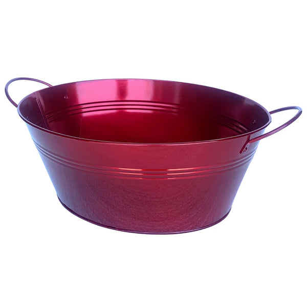 Large Oval Red Tin