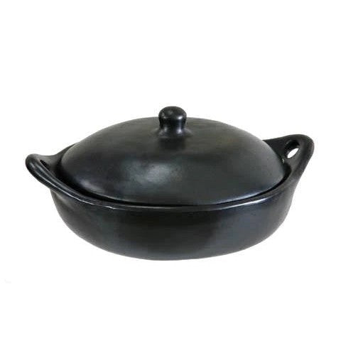 Chamba - Black Clay Paella Pan - 12"