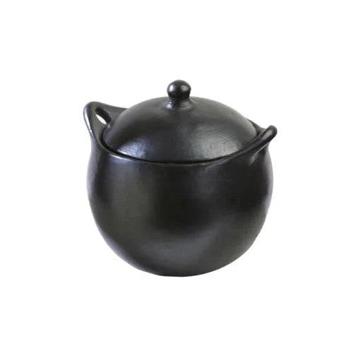 Chamba - Black Clay Soup Pot - 1.5 Qt.