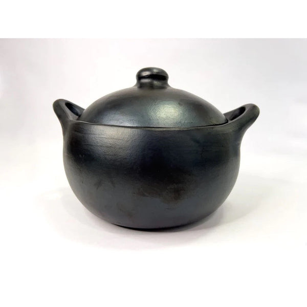 Chamba Black Clay Stew Pot 1.5qt