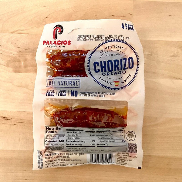 Palacios Chorizo Oreado - Mini 4 pack