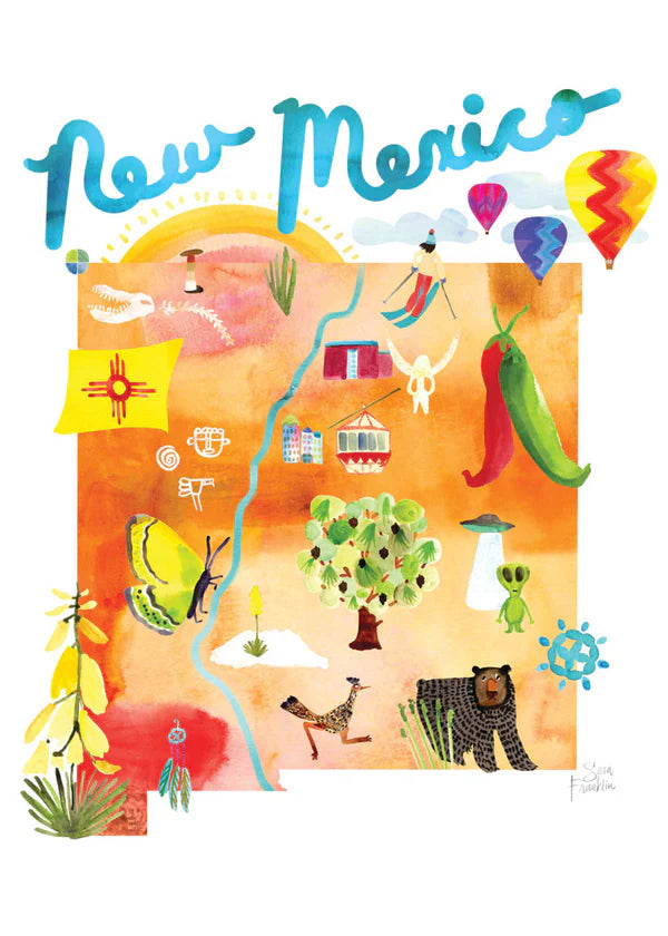New Mexico Water Color Card Box Set