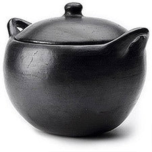 Chamba - Black Clay Soup Pot - 2.5 Qt.