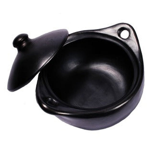 Chamba - Black Clay Casserole - 1.5 Qt.
