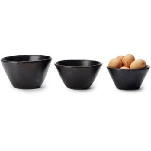 Chamba - Black Clay Cone Bowl - Medium