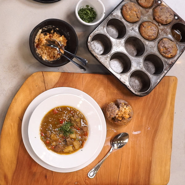 Classic Green Chile Stew and Blue Corn Muffins - Online Class