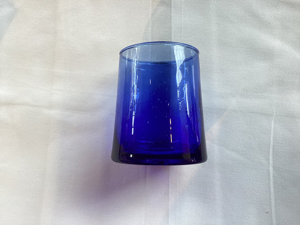 Verve Moroccan Cone Glass Small Blue