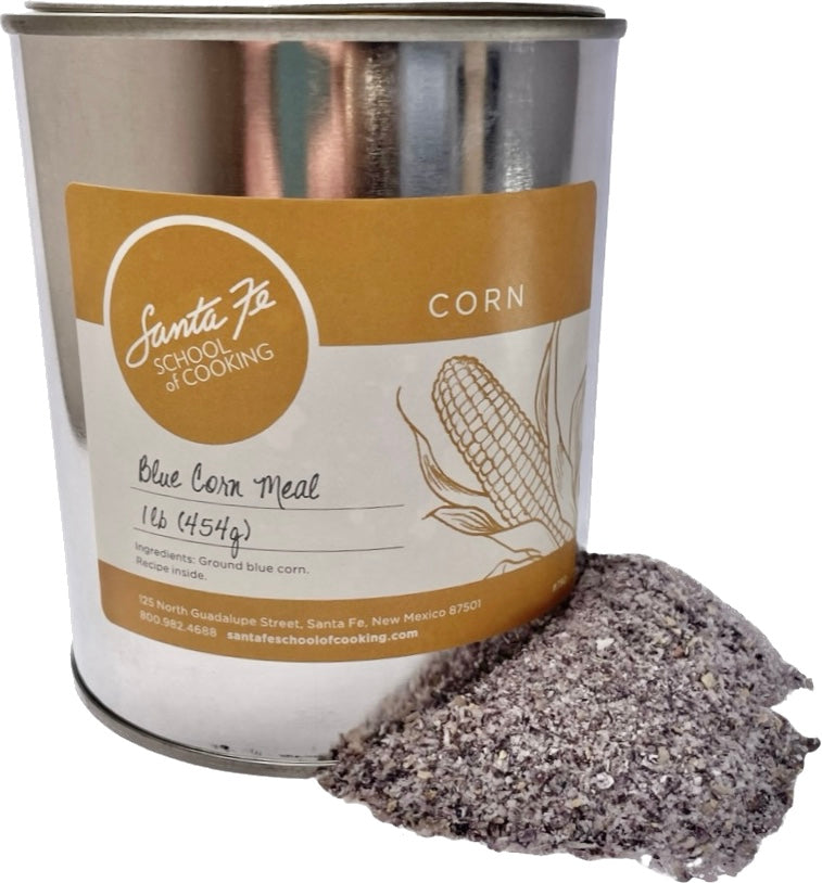 SFSC - Blue Corn Meal Can – Santa Fe School of Cooking